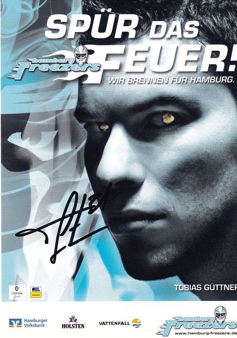 Autogramm Eishockey | Hamburg Freezers | 2008 | Tobias GÜTTNER