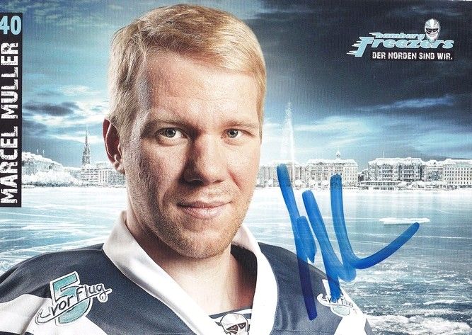 Autogramm Eishockey | Hamburg Freezers | 2015 | Marcel MÜLLER