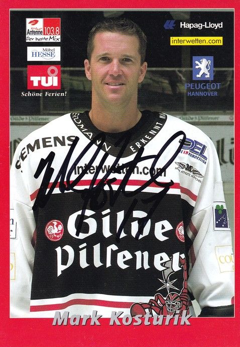 Autogramm Eishockey | Hannover Scorpions | 2000 | Mark KOSTURIK