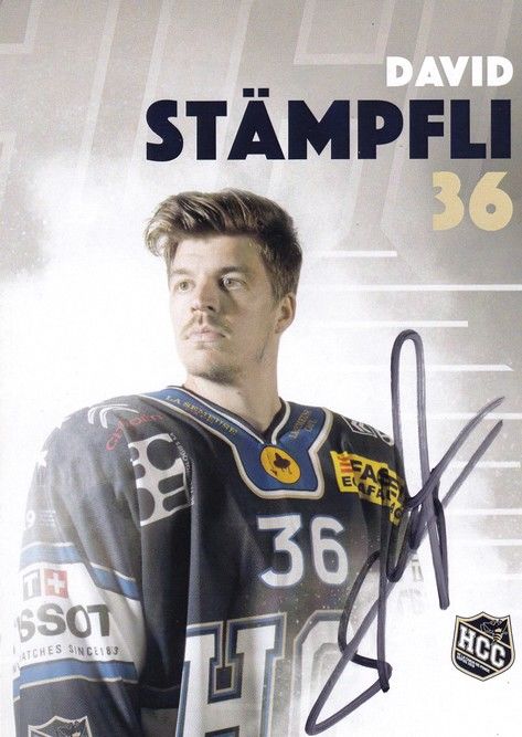 Autogramm Eishockey | HC La Chaux-de-Fonds | 2016 | David STÄMPFLI