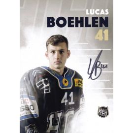 Autogramm Eishockey | HC La Chaux-de-Fonds | 2016 | Lucas BOEHLEN