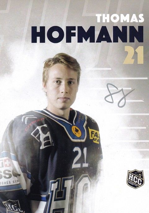Autogramm Eishockey | HC La Chaux-de-Fonds | 2016 | Thomas HOFMANN