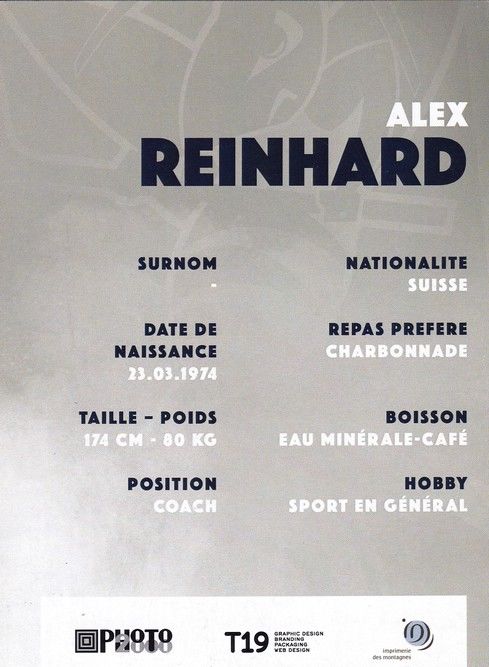 Autogramm Eishockey | HC La Chaux-de-Fonds | 2016 | Alex REINHARD
