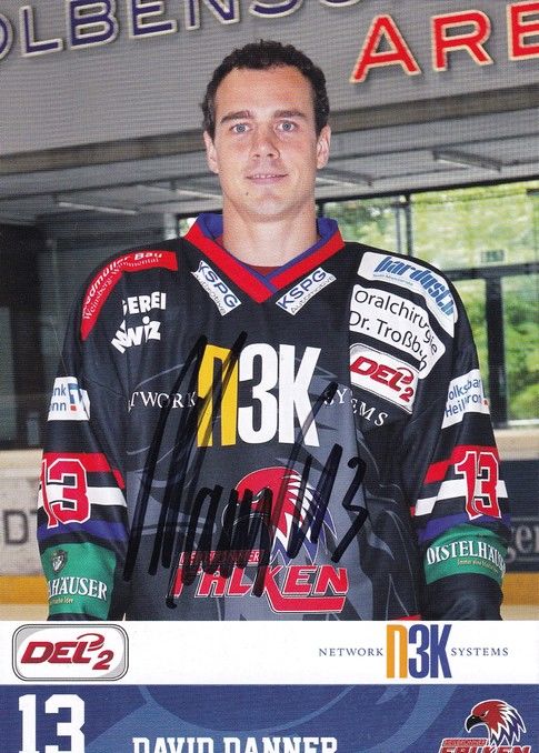 Autogramm Eishockey | Heilbronner Falken | 2013 | David DANNER