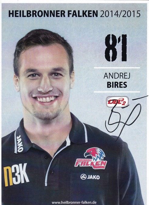 Autogramm Eishockey | Heilbronner Falken | 2014 | Andrej BIRES