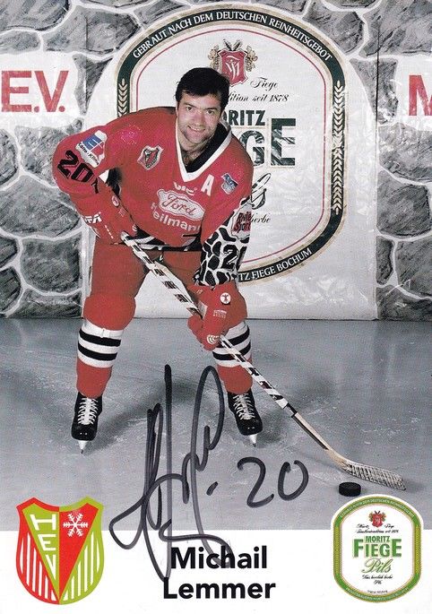Autogramm Eishockey | Herner Miners | 1996 | Michail LEMMER