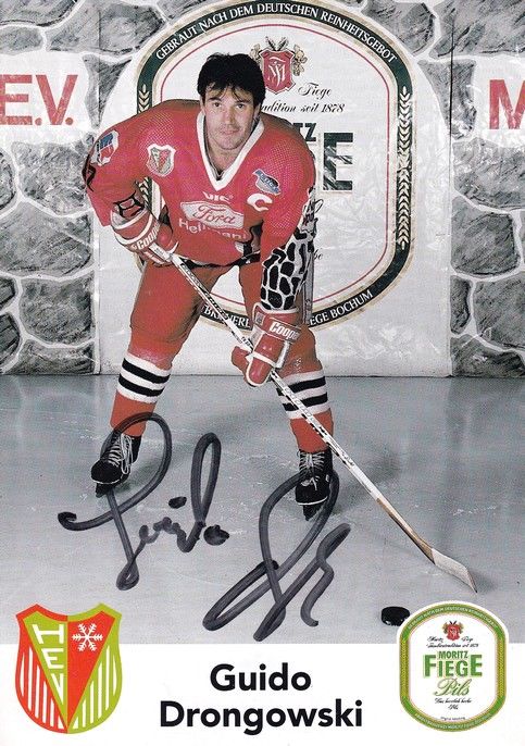 Autogramm Eishockey | Herner Miners | 1996 | Guido DRONGOWSKI