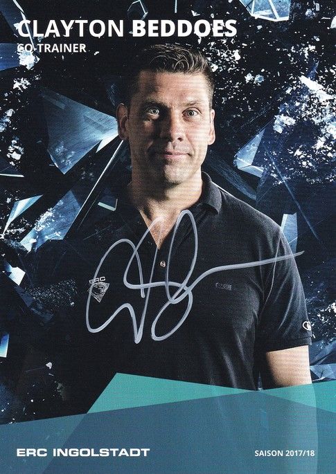 Autogramm Eishockey | ERC Ingolstadt | 2017 | Clayton BEDDOES