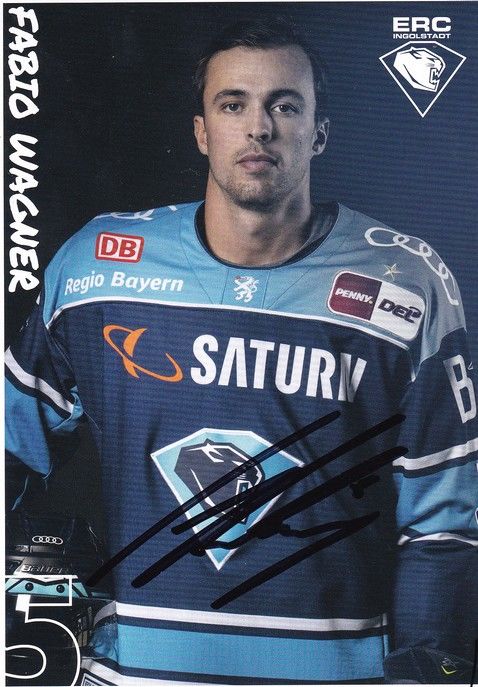 Autogramm Eishockey | ERC Ingolstadt | 2022 | Fabio WAGNER