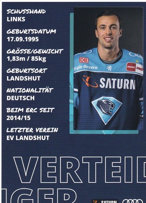 Autogramm Eishockey | ERC Ingolstadt | 2022 | Fabio WAGNER