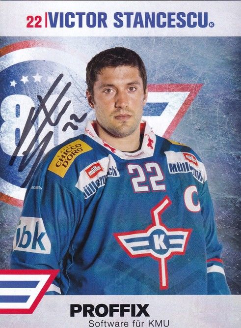 Autogramm Eishockey | Kloten Flyers | 2014 | Victor STANCESCU