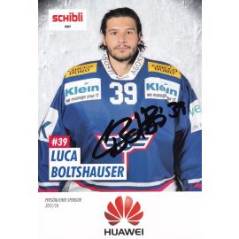 Autogramm Eishockey | Kloten Flyers | 2017 | Luca BOLTSHAUER