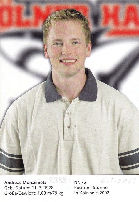 Autogramm Eishockey | Kölner Haie | 2004 | Andreas MORCZINIETZ