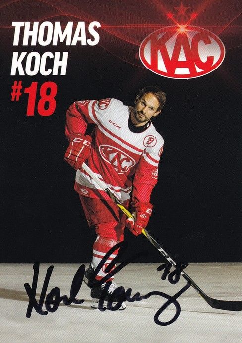Autogramm Eishockey | EC KAC | 2010er CCM | Thomas KOCH