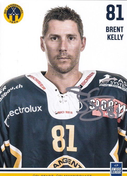 Autogramm Eishockey | SC Langenthal | 2018 | Brent KELLY