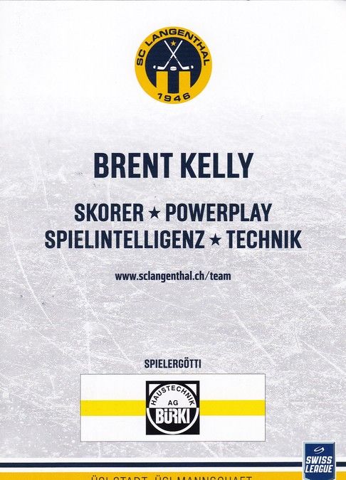 Autogramm Eishockey | SC Langenthal | 2018 | Brent KELLY