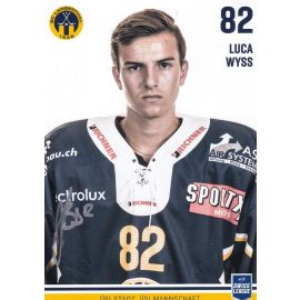 Autogramm Eishockey | SC Langenthal | 2018 | Luca WYSS