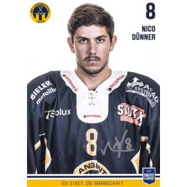 Autogramm Eishockey | SC Langenthal | 2018 | Nico DÜNNER