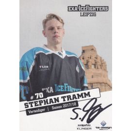 Autogramm Eishockey | IceFighters Leipzig | 2017 | Stephan TRAMM
