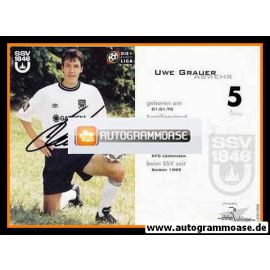 Autogramm Fussball | SSV Ulm 1846 | 1999 | Uwe GRAUER