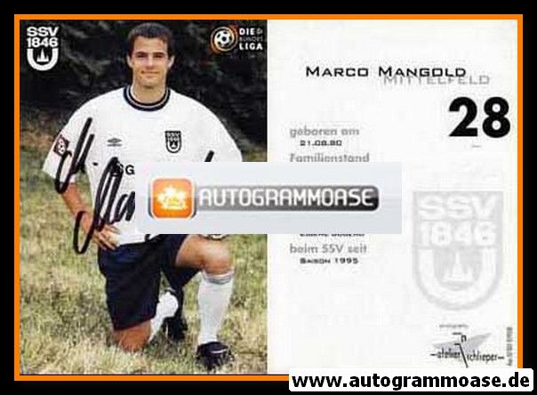 Autogramm Fussball | SSV Ulm 1846 | 1999 | Marco MANGOLD