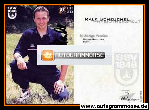 Autogramm Fussball | SSV Ulm 1846 | 1999 | Ralf SCHEUCHEL