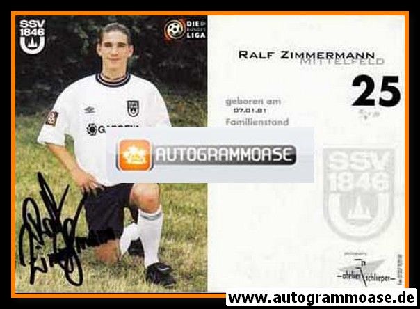 Autogramm Fussball | SSV Ulm 1846 | 1999 | Ralf ZIMMERMANN