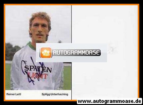 Autogramm Fussball | SpVgg Unterhaching | 1989 | Reiner LEITL