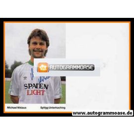 Autogramm Fussball | SpVgg Unterhaching | 1989 | Michael NIKLAUS (weisses Trikot)