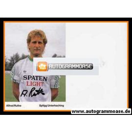 Autogramm Fussball | SpVgg Unterhaching | 1989 | Alfred RUTHE