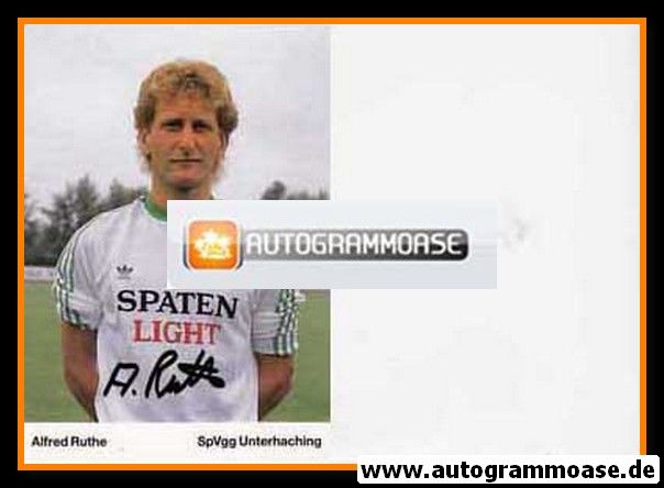 Autogramm Fussball | SpVgg Unterhaching | 1989 | Alfred RUTHE