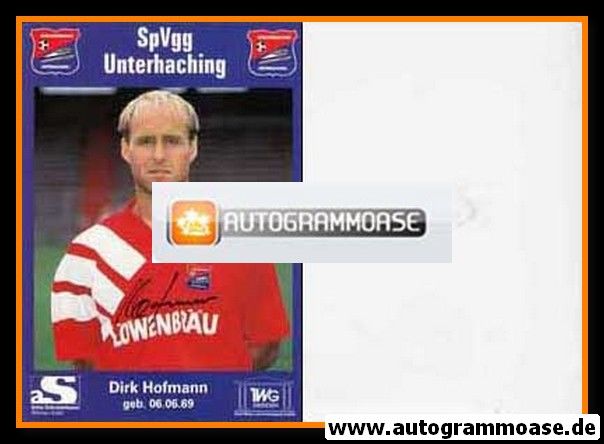 Autogramm Fussball | SpVgg Unterhaching | 1995 | Dirk HOFMANN