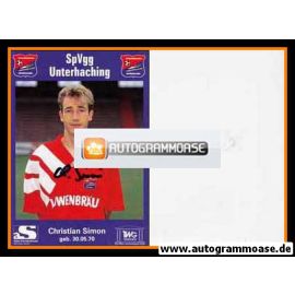 Autogramm Fussball | SpVgg Unterhaching | 1995 | Christian SIMON