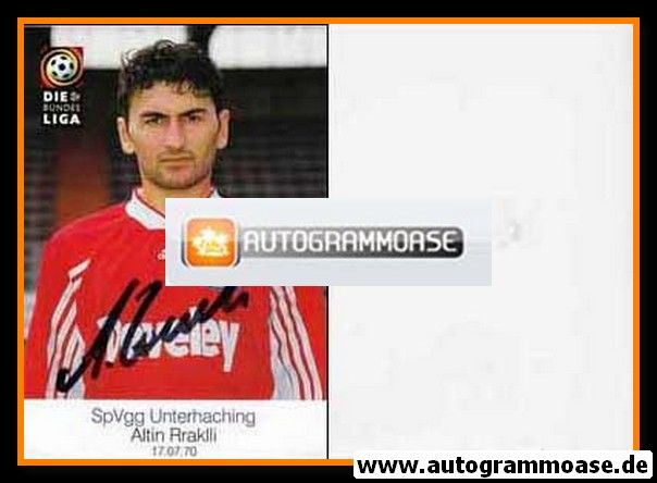 Autogramm Fussball | SpVgg Unterhaching | 1998 | Altin RRAKLLI