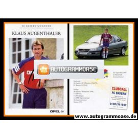 Autogramm Fussball | FC Bayern M&uuml;nchen | 1995 | Klaus AUGENTHALER