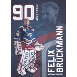 Autogramm Eishockey | Adler Mannheim | 2022 | Felix BRÜCKMANN