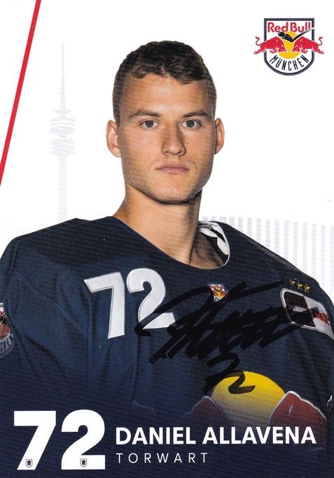 Autogramm Eishockey | EHC Red Bull München | 2022 | Daniel ALLAVENA