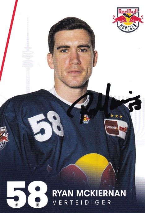 Autogramm Eishockey | EHC Red Bull München | 2022 | Ryan McKIERNAN