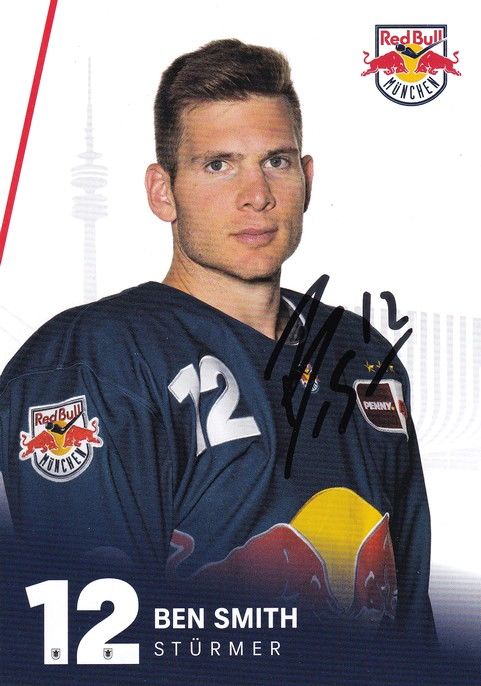 Autogramm Eishockey | EHC Red Bull München | 2022 | Ben SMITH