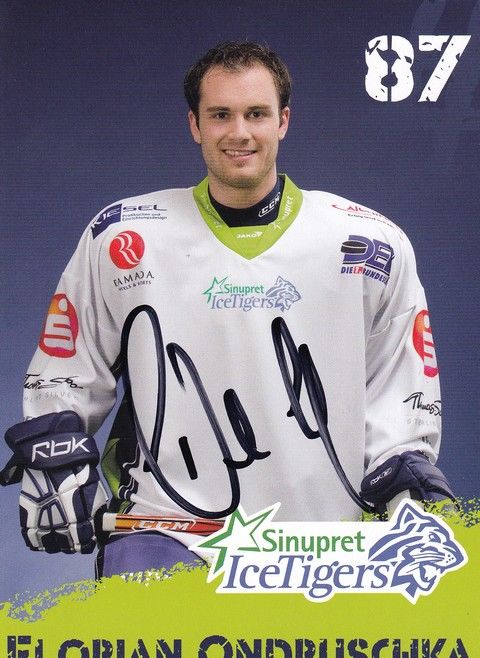 Autogramm Eishockey | Nürnberg Ice Tigers | 2008 | Florian ONDRUSCHKA