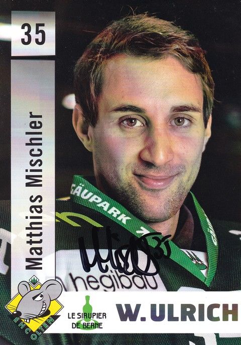 Autogramm Eishockey | EHC Olten | 2017 | Matthias MISCHLER