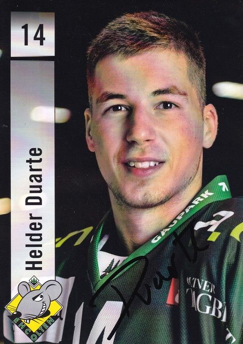Autogramm Eishockey | EHC Olten | 2017 | Helder DUARTE