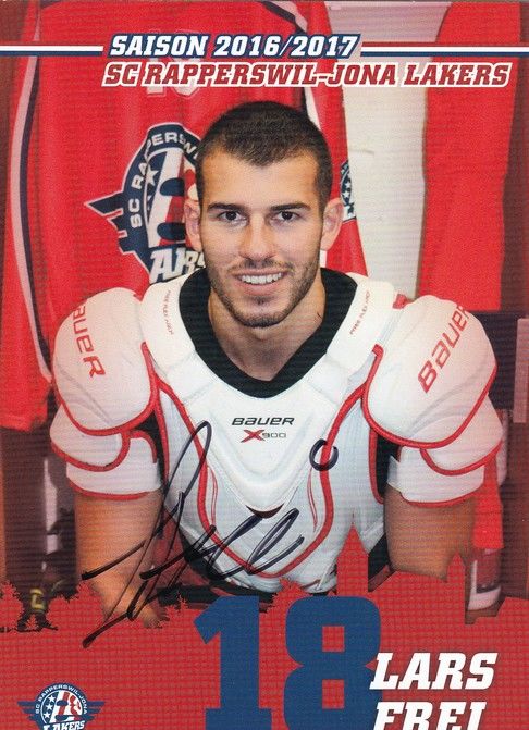 Autogramm Eishockey | SCRJ Lakers | 2016 | Lars FREI