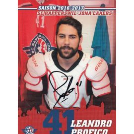 Autogramm Eishockey | SCRJ Lakers | 2016 | Leandro PROFICO
