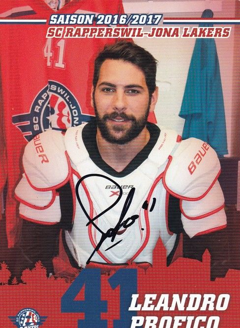Autogramm Eishockey | SCRJ Lakers | 2016 | Leandro PROFICO