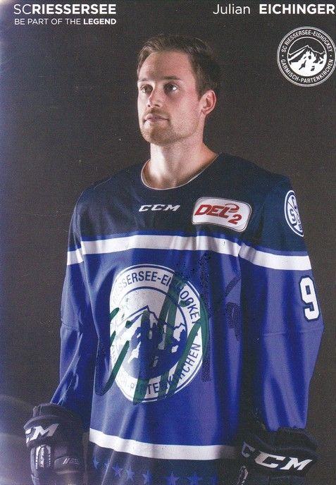 Autogramm Eishockey | SC Riessersee | 2017 | Julian EICHINGER
