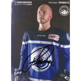 Autogramm Eishockey | SC Riessersee | 2017 | Michael RIMBECK