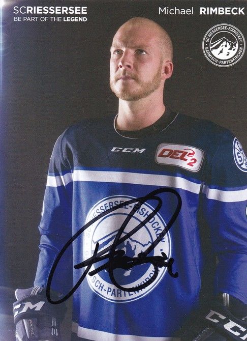 Autogramm Eishockey | SC Riessersee | 2017 | Michael RIMBECK