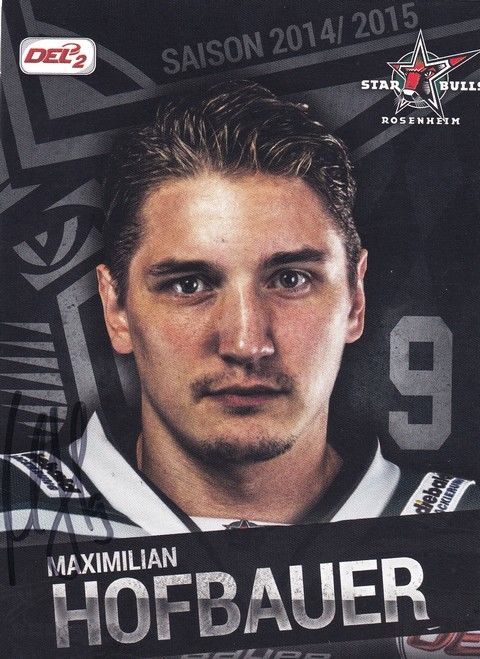 Autogramm Eishockey | Starbulls Rosenheim | 2014 | Maximilian HOFBAUER