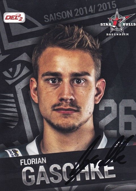 Autogramm Eishockey | Starbulls Rosenheim | 2014 | Florian GASCHKE